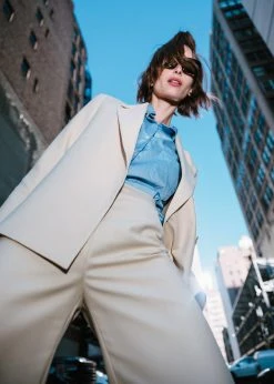 The Frankie Shop Tolko Blazer - Pale Yellow CLOTHING