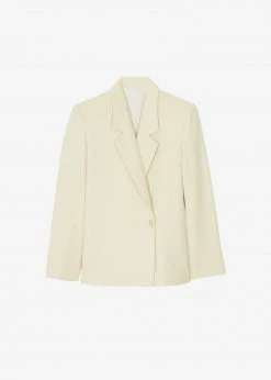 The Frankie Shop Tolko Blazer - Pale Yellow CLOTHING