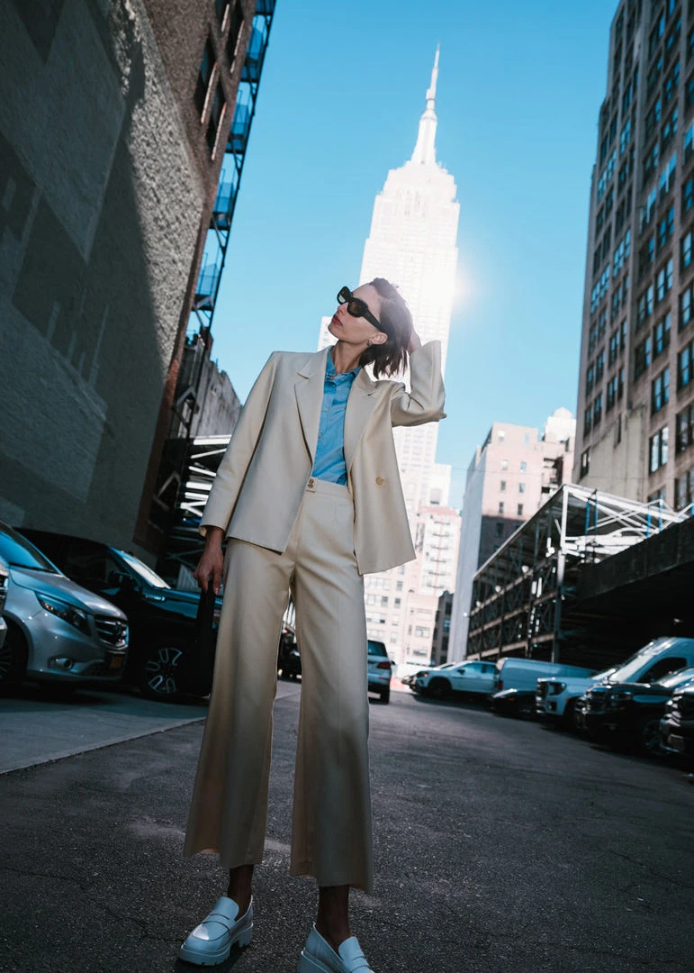 The Frankie Shop Tolko Blazer - Pale Yellow CLOTHING