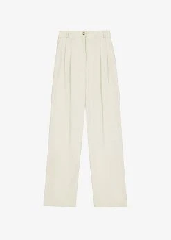 The Frankie Shop CLOTHING Tomo Pleated Pants - Beige