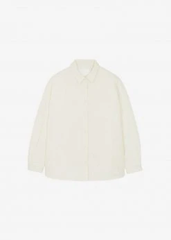 The Frankie Shop Tove Padded Shirt - Cream CLOTHING
