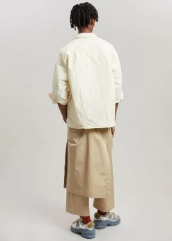 The Frankie Shop Tove Padded Shirt - Cream CLOTHING