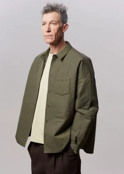 The Frankie Shop Tove Padded Shirt - Khaki CLOTHING