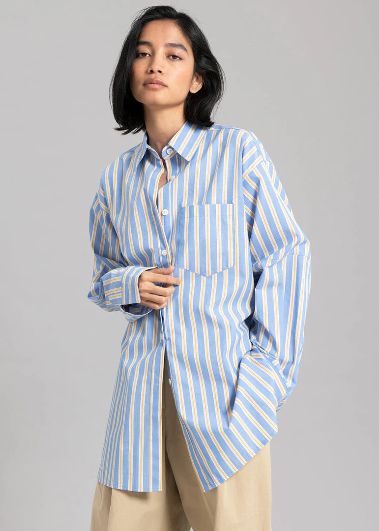L'art Trin Stripe Shirt - Blue Combo CLOTHING