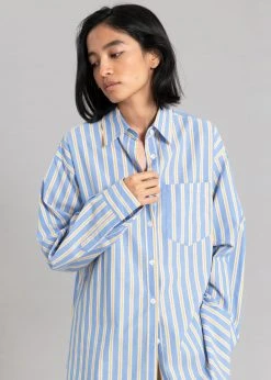 L'art Trin Stripe Shirt - Blue Combo CLOTHING