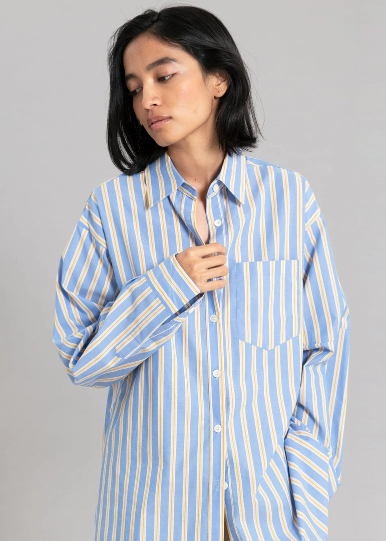 L'art Trin Stripe Shirt - Blue Combo CLOTHING