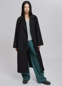 Plus Hong CLOTHING Tubi Trench Coat - Black