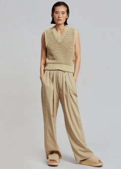 Havana Vala Wide Pants - Camel CLOTHING
