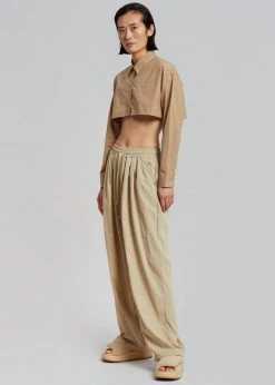 Havana Vala Wide Pants - Camel CLOTHING
