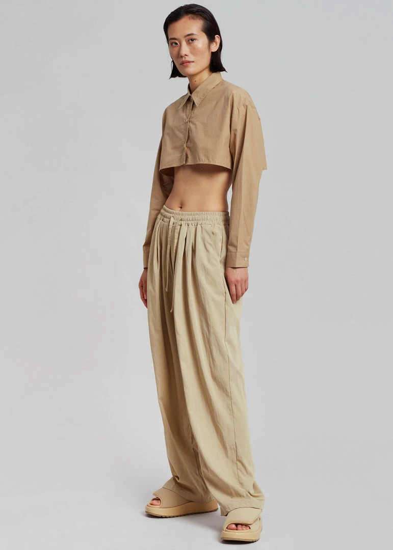 Havana Vala Wide Pants - Camel CLOTHING