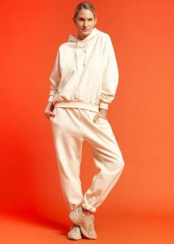 The Frankie Shop CLOTHING Vanessa Drop Shoulder Hoodie - Vanilla