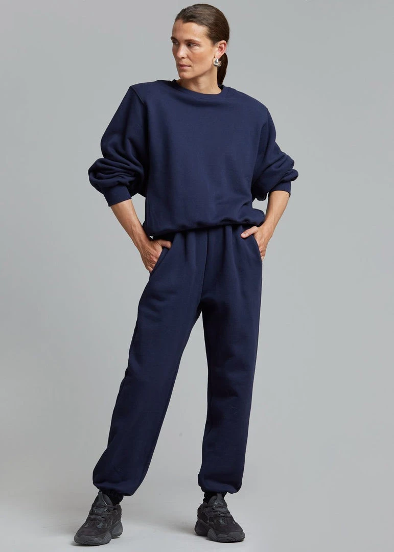 The Frankie Shop Vanessa Sweatpants - Navy CLOTHING