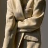The Frankie Shop CLOTHING Vena Wool Blazer - Custard