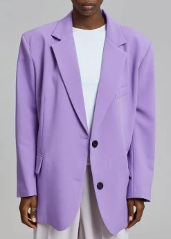 The Frankie Shop Winslow Blazer - Violet CLOTHING