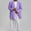 The Frankie Shop Winslow Blazer - Violet CLOTHING