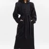 Paper Moon Marisol Box Shoulder Trench - Black CLOTHING