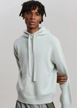 101 Moon Yumi Knit Hoodie - Mint CLOTHING