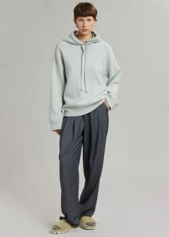 101 Moon Yumi Knit Hoodie - Mint CLOTHING