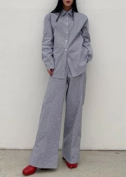 Inni Zakura Pants - Navy Stripe CLOTHING