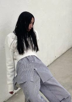 Inni Zakura Pants - Navy Stripe CLOTHING