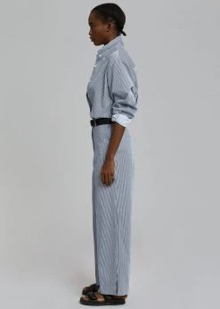 Inni Zakura Pants - Navy Stripe CLOTHING