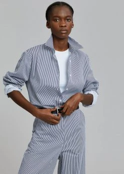 Inni CLOTHING Zakura Shirt - Navy Stripe