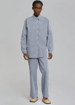 Inni CLOTHING Zakura Shirt - Navy Stripe