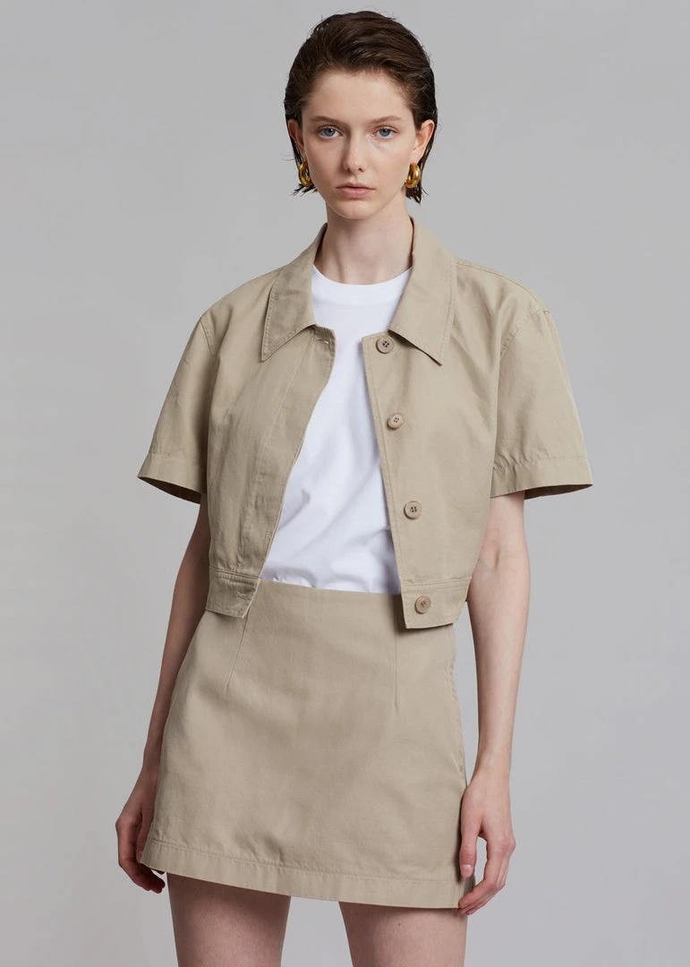 Blossom Zoey Mini Skort - Beige