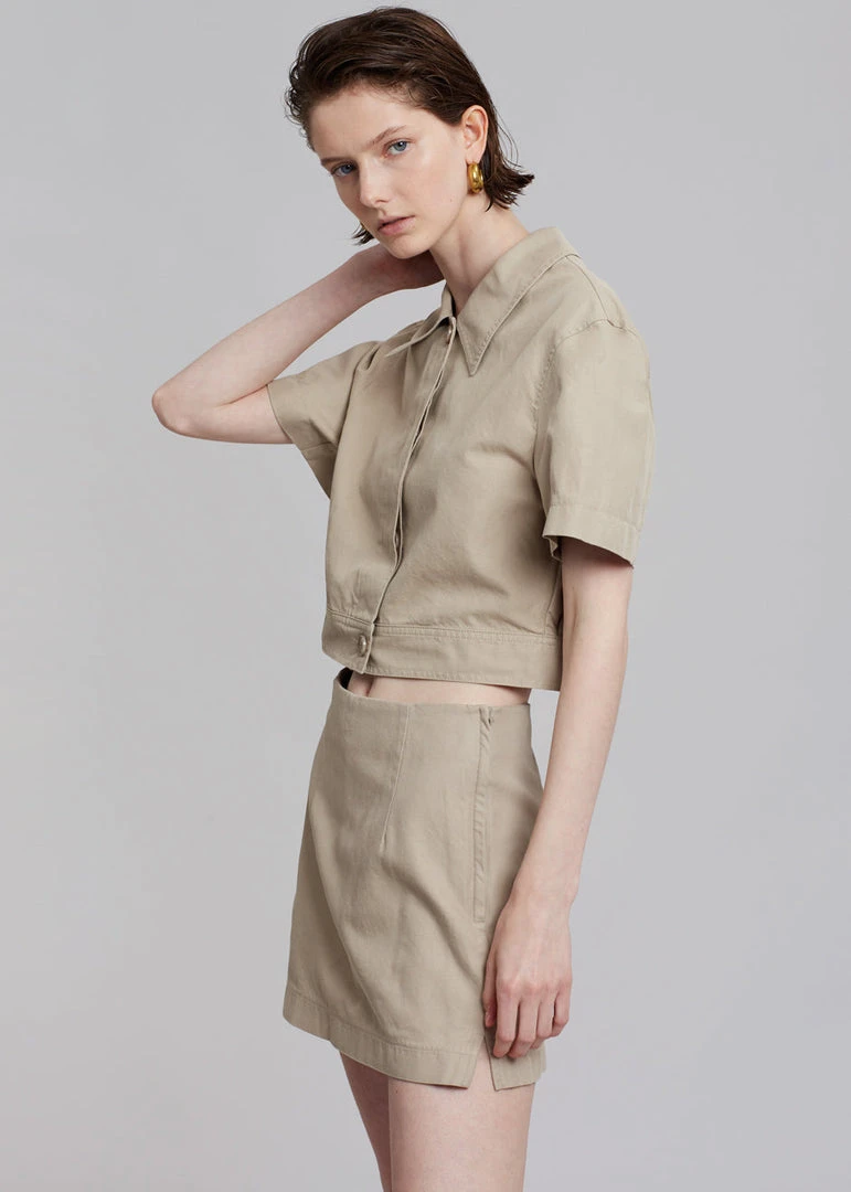 Blossom Zoey Mini Skort - Beige