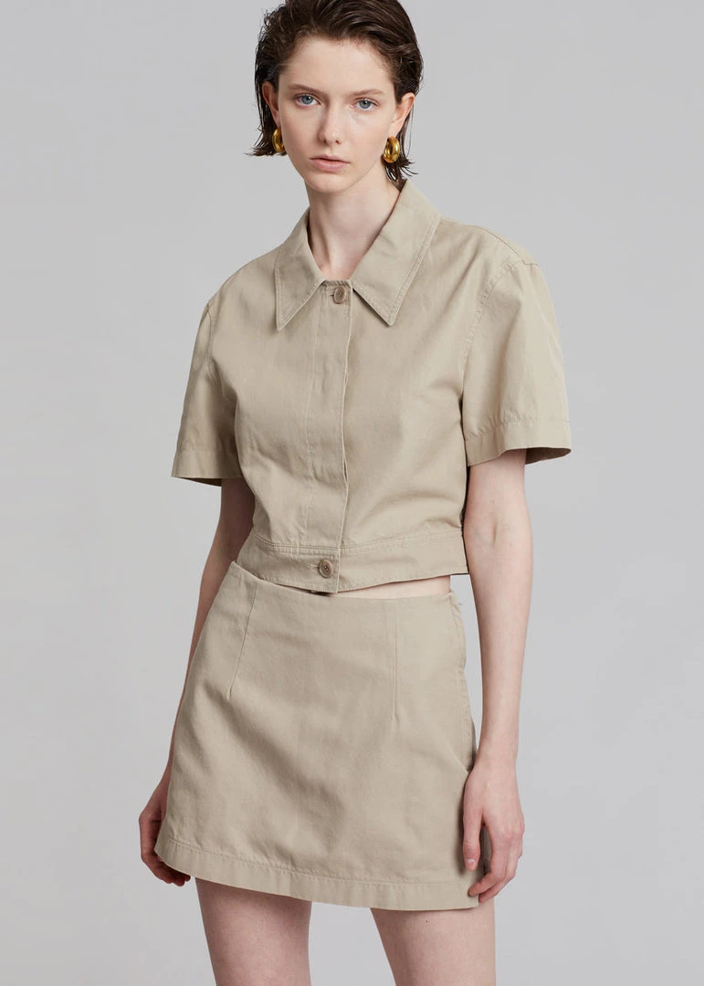 Blossom Zoey Mini Skort - Beige